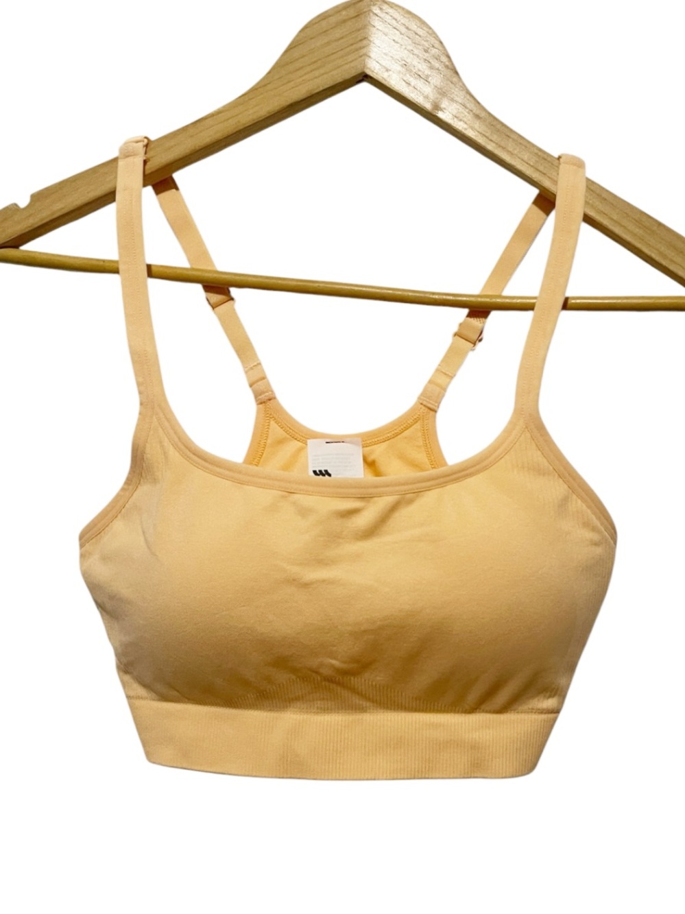 All In Motion Women's Seamless Light Support Cami Sports Bra Apricot Orange - Picture 4 of 5
